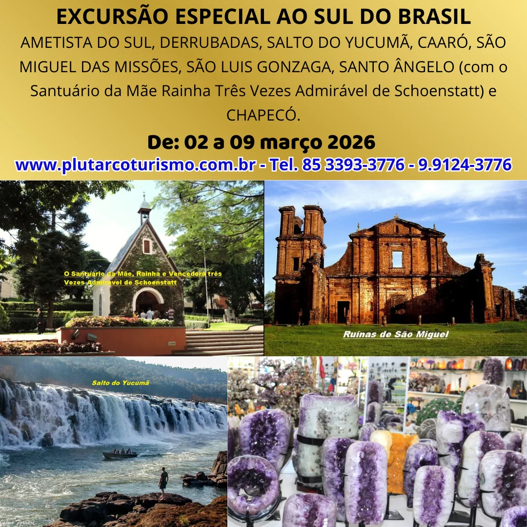 site - EXCURSÃO ESPECIAL AO SUL DO BRASIL d
