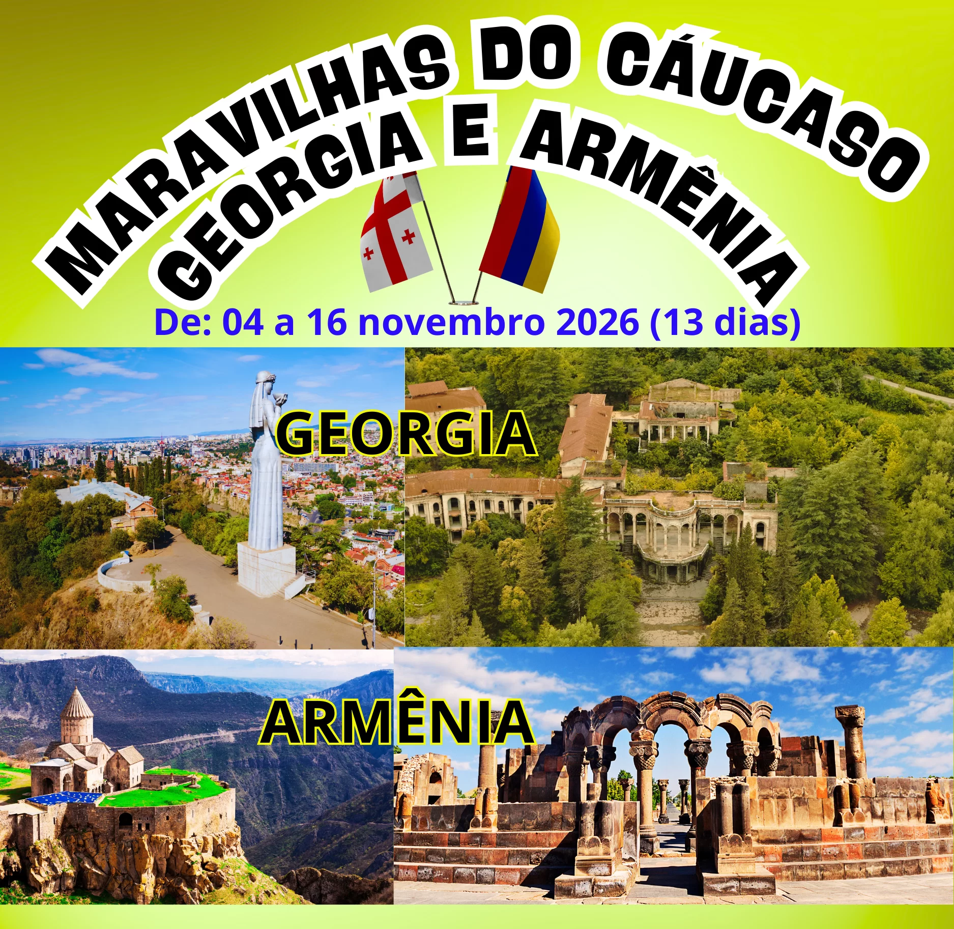 CAPA DO ROTEIRO GEORGIA E ARMENIA